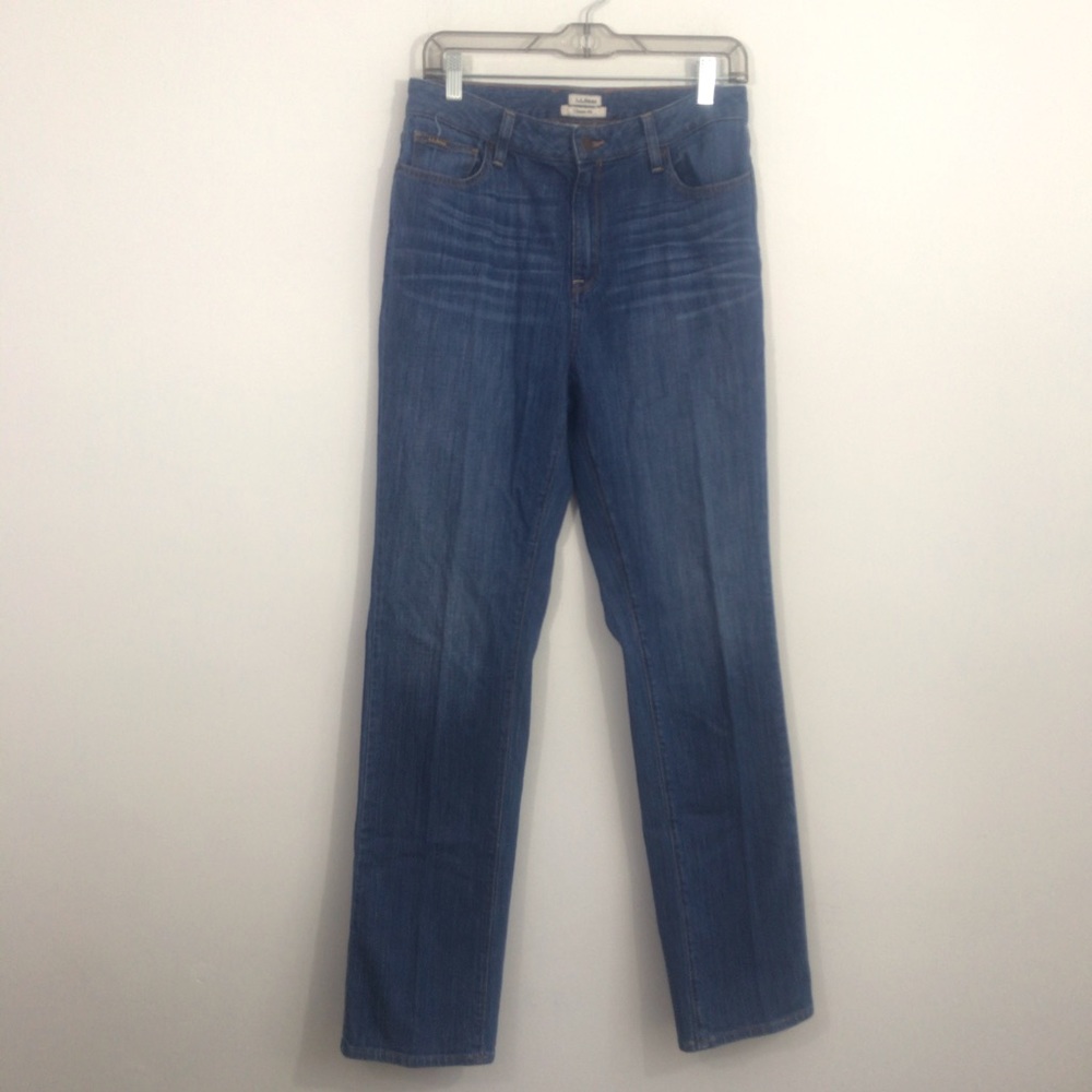 LL Bean 1912 Classic Fit 1912 Medium Wash Jeans Sz 8 Medium Tall